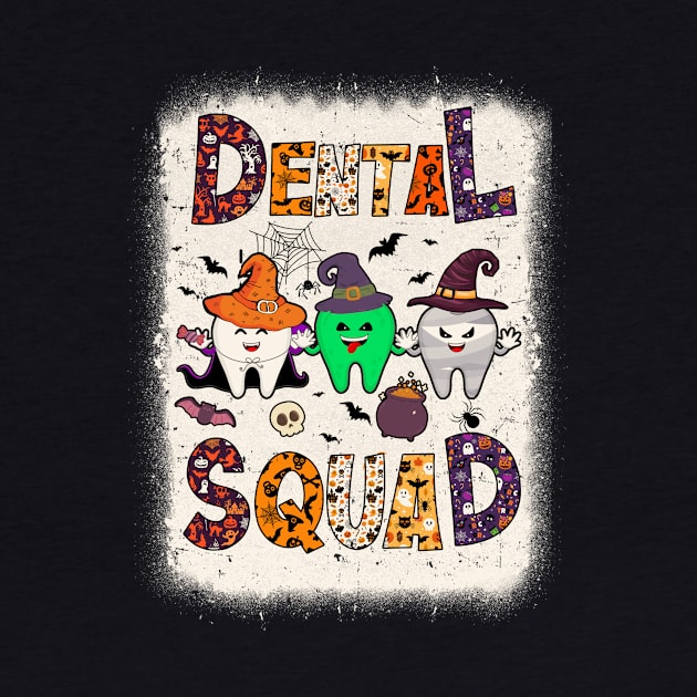 Funny Dental Squad Spooky Dentist Tooth Halloween Costume by James Green